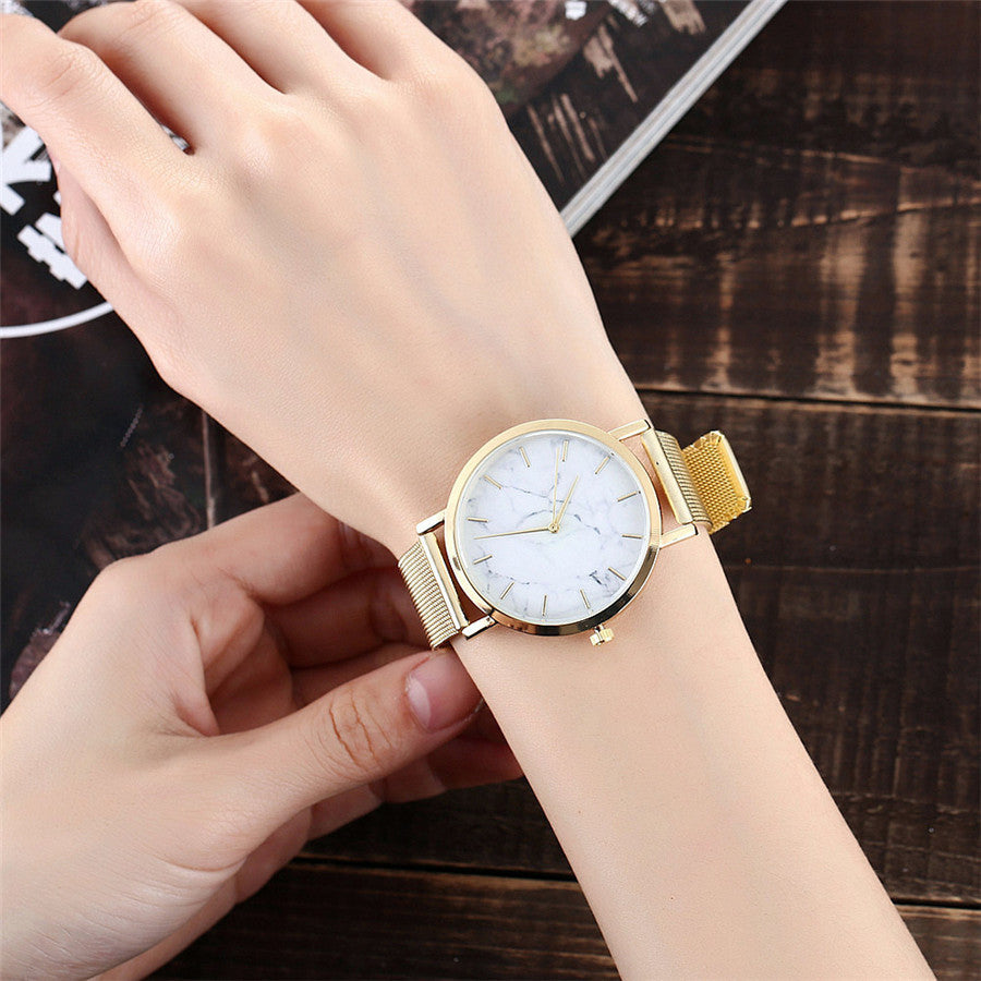 Marbella Marble Mesh Watch
